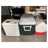 (2) Coolers with Bread Maker