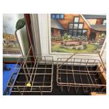 (2) Vintage Wire Form Bottle Carriers