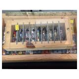 Miniature Race Cars with 2 Wooden Display Cases