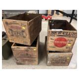 (4) Ammo and Wooden Shipping Boxes