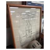 Framed Reproduction Ford Motor Carriage Print