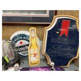 (2) Brewery Advertisement Lights with Signs