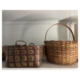 Split Oak and Ash Woven Baskets