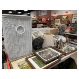 Framed Goods, Laundry Hamper, etc.