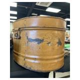 Large Painted Tin Canister