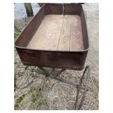 Antique Metal Pioneer Wagon