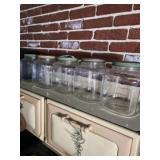 () Vintage Glass Kitchen Storage Jars