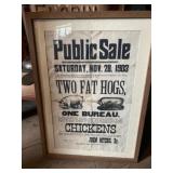 1903 Elizabethtown, PA Auction Broadside