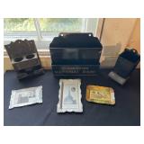 Antique Metal Advertising Holders & Tip Trays