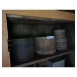 (4) Primitive Wood Dry Measures