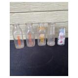 (5) Lancaster, PA Advertising Milk Bottles