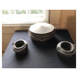 (3) Antique Cast Iron Marietta (PA) Pots
