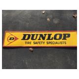 Dunlop Tires Self Framed Metal Sign
