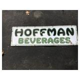 Hoffman Single Sided Porcelain Beverages Sign.