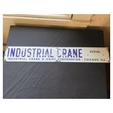 Porcelain Industrial Crane Equipment Sign