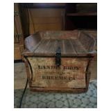 Early Landis Bros. Wood Advertising Buggy Seat