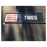 Metal Self-Framed Uniroyal Tires Sign