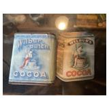 Wilbur Cocoa Paper Label Over Tin and Booklet
