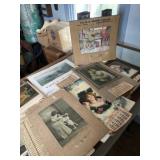 (9) Early Cardboard Elizabethtown Adv. Calendars