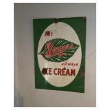 Breyers Porcelain Ice Cream Sign
