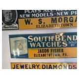 South Bend Watches Tin Embossed Sign