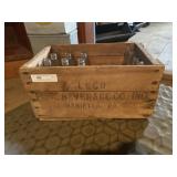 LeCo Pure Beverage Soda Crate and Bottles