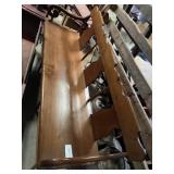 Antique Plank Seat Settle Bench