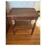 Arts and Craft Oak 1 Drawer Table