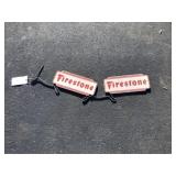 Metal Firestone Tires Spinner Signs