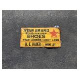Tin Star Brand Shoe Sign, Mount Joy, PA