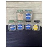 (6) Vintage Glass Candy Display Jars