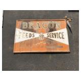 Self Framed Beacon Feeds Metal Sign