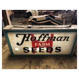 Hoffman Seeds Hanging Sign