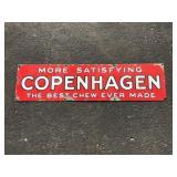 Porcelain Copenhagen Tobacco Strip Sign