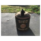 5 gallon SICO Motor Oil Can