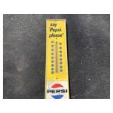 1965 Marked Metal  Pepsi Thermometer