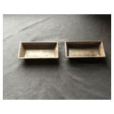 (2) Small Buch & Son Cat Troughs