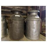 Pair of Klein Chocolate Milk Cans