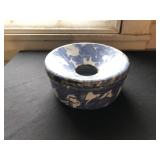 Blue/Gray Swirl Graniteware Spittoon