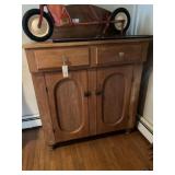 Antique Pine Jelly Cupboard