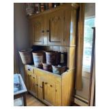 PA Grain Painted Dry Sink Kitchen Cupboard