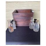 Collection of Hoffman Milk Bottles and Crate