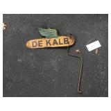 DeKalb Metal Crop Spinner Sign