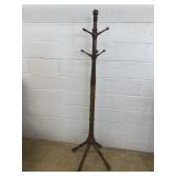 Vtg. Oak Clothes Tree