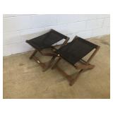 (2) Outdoor Interiors Folding Stools