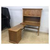 Modern Oak L-shaped Desk
