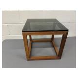 Glass Top Side Table
