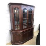 Mahogany 2 Pc. Lighted China Cabinet