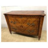 Ornate Mahogany 3-drawer Chest of Drawers