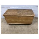 Antique Grain Painted Blanket Chest